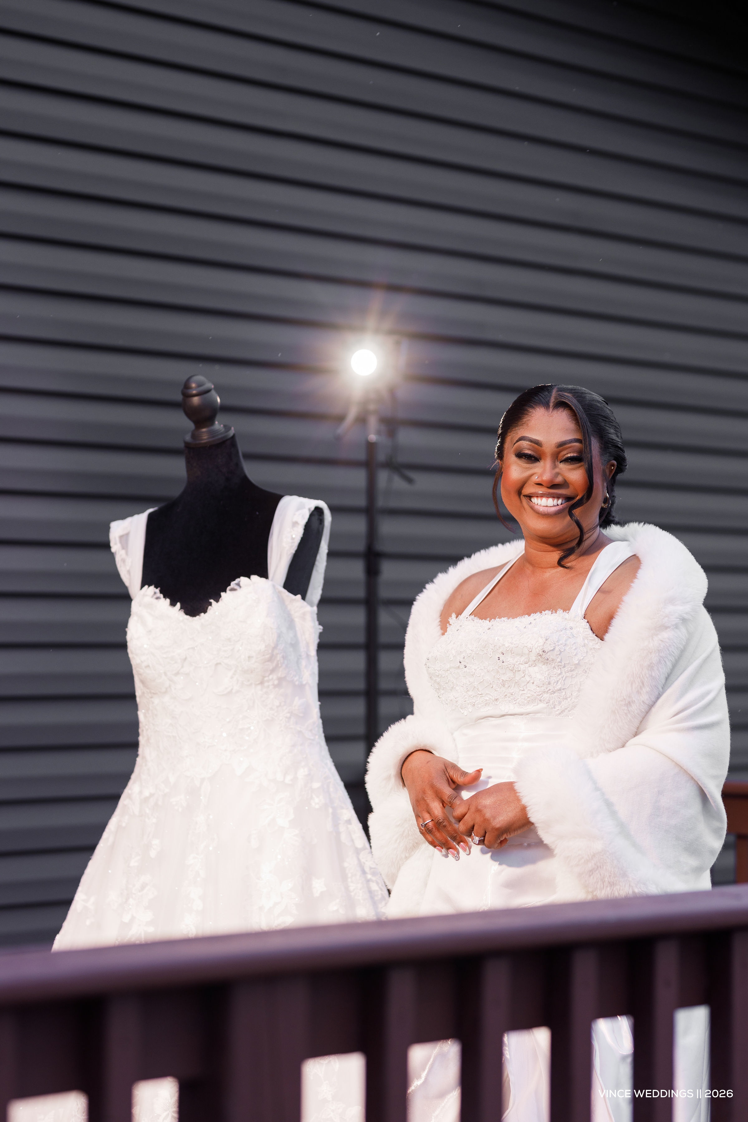 White Wedding Portrait — Forever Begins